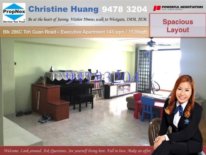 Blk 286C Toh Guan Road (Jurong East), HDB Executive #127981712